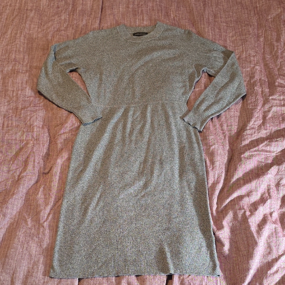 Banana Republic Gray Long Sleeve Dress